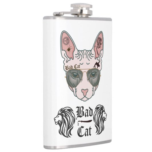 悪い猫 フラスク (右)