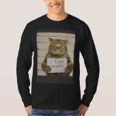 悪い猫 人が嫌い Tシャツ (正面)