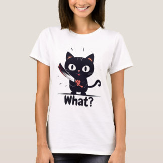 悪い猫 – 何? Tシャツ