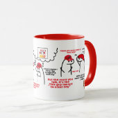 悪い男のおもしろい子モータースポーツF1マグ マグカップ (正面右)