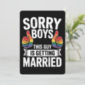 悪い男の子この男は結婚しているLGBTQプライド 招待状 (スタンド正面)