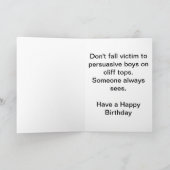 悪い男の子は、あなたの誕生日を台無しにする カード (内部)