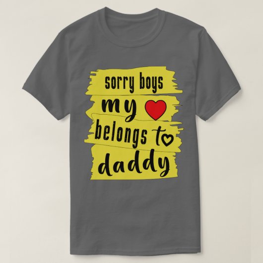 悪い男の子私のハートはパパに属している1 Tシャツ (デザイン正面)