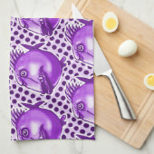 悪い男の悪い魚の漫画おもしろい キッチンタオル (四つ折り)