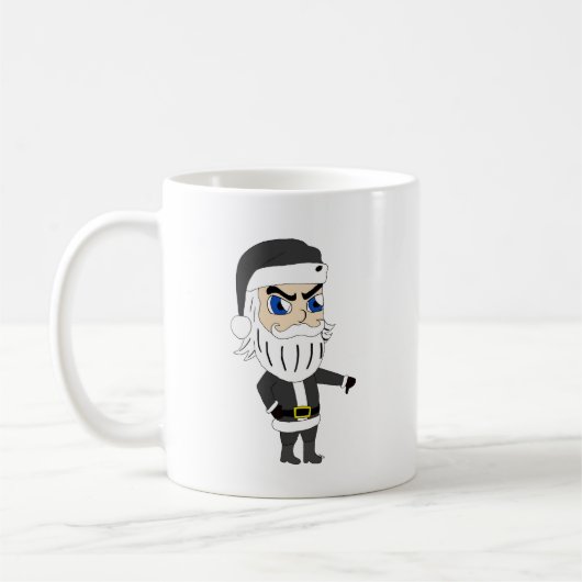 悪い男サンタクロース コーヒーマグカップ (左)