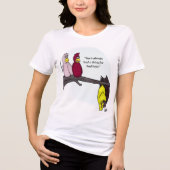 悪い男淡い色の子ピンクの女性のTシャツ トライブレンドＴシャツ (正面)