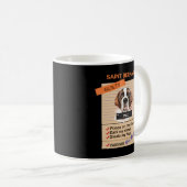 悪い癖にもかかわらず、かわいい聖ベルナードを愛す  コーヒーマグカップ (正面右)