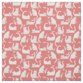 悪い白猫が物 ファブリック (見本)