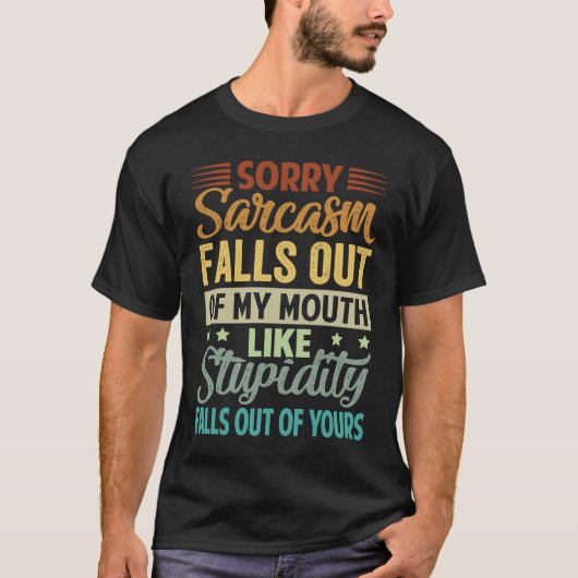 悪い皮肉滝が私の口の皮肉から Tシャツ (正面)