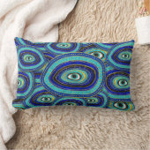 悪い目のアミュレットパターン ランバークッション (ブランケット)