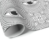 悪い目のパターン ラッピングペーパー (ロールコーナー)