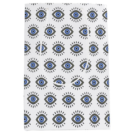 悪い目の保護、青い目のまつ毛 ミディアムペーパーバッグ (正面)