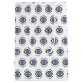 悪い目の保護、青い目のまつ毛 ミディアムペーパーバッグ (裏面)