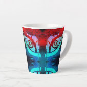 悪い目の夜 カフェラテマグ (右アングル)