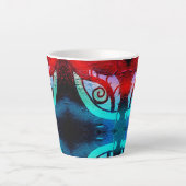 悪い目の夜 カフェラテマグ (正面)