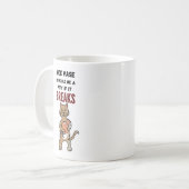 悪い目の猫、いたずら好きな猫。キャッおもしろいト コーヒーマグカップ (正面左)