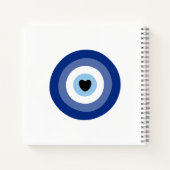 悪い目の記号の保護 ノートブック (裏面)