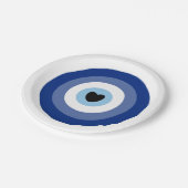 悪い目の記号の保護 ペーパープレート (アングル)