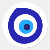 悪い目の記号 ラウンドシール (正面)