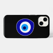 悪い目の記号 iPhoneケース (裏面横)