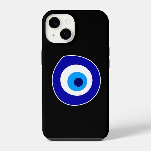 悪い目の記号 iPhoneケース (裏面)