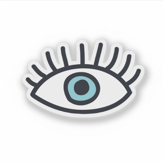 悪い目 シール (正面)