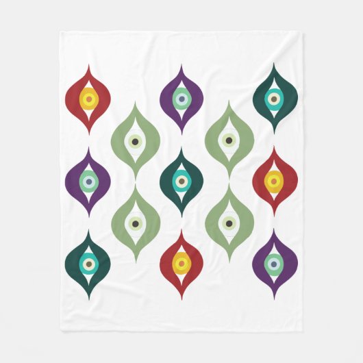 悪い目 フリースブランケット (正面)