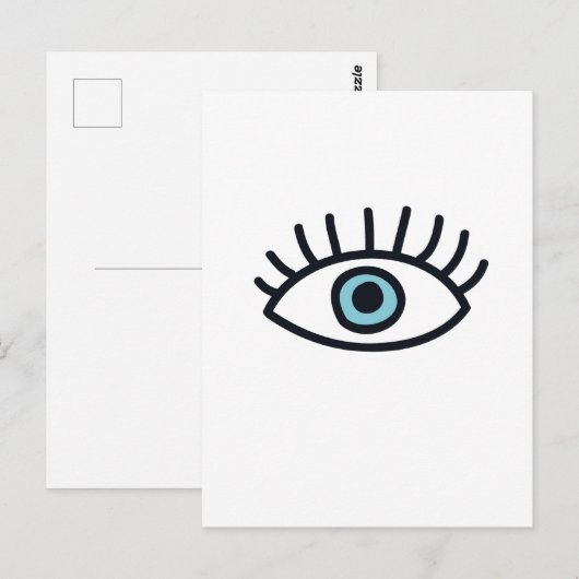 悪い目 ポストカード (正面/裏面)