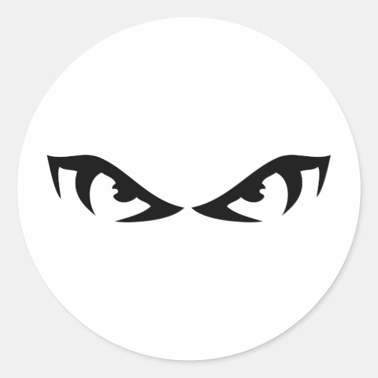 悪い目 ラウンドシール (正面)