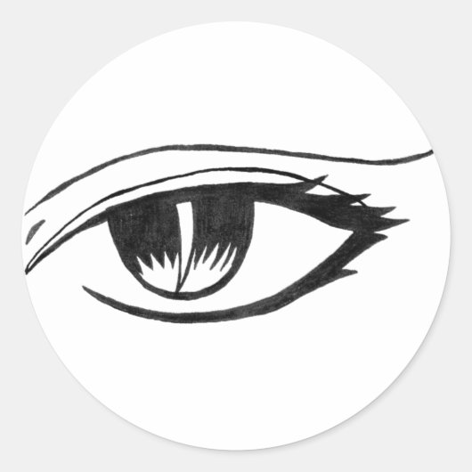 悪い目 ラウンドシール (正面)