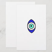 悪い目 便箋 (正面/裏面)