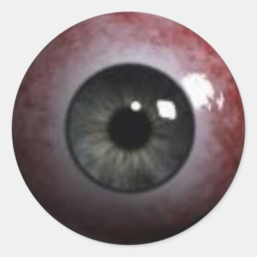 悪い眼球 ラウンドシール (正面)