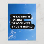 悪い知らせは吉報を逃す ポストカード (正面)