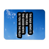 悪い知らせは吉報を逃す マグネット (横)