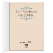 「悪い知得らせを聞いた」おもしろい誕生日 (内側 (右))