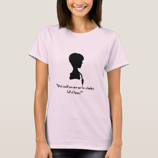 悪い種の女性ベビードールによって合われるT Tシャツ (正面)