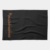 悪い笑いムワアハアハアハロウィーン キッチンタオル (横)