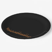 悪い笑いムワアハアハアハロウィーン ペーパープレート (アングル)