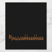 悪い笑いムワアハアハア!ハロウィン ワインラベル (シングルラベル)