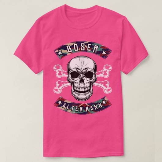 悪い老人カモエ Tシャツ (デザイン正面)