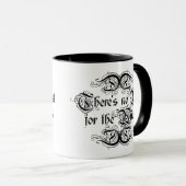 悪い者には休みがない マグカップ (正面右)