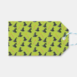 悪い良いピンクと緑のウィッチーにギフトラベル ギフトタグ