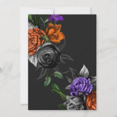 悪い良い時間ま10代のたは大人のハロウィン誕生日 招待状 (裏面)