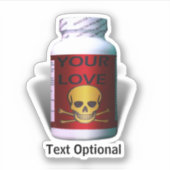 悪い薬のバレンタインデー シール (正面)