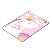 悪い計画とユニコーンのスケッチおもしろい- & Magic ノートブック (左側)