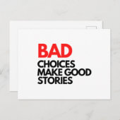 悪い選択は良い話を作クラシックる シーズンポストカード (正面/裏面)