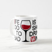 悪い酒 コーヒーマグカップ (正面左)