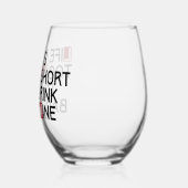 悪い酒 ステムなしワイングラス (左)