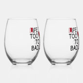 悪い酒 ステムなしワイングラス (右)