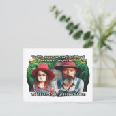 悪い関税悲しい農家 ポストカード (スタンド正面)